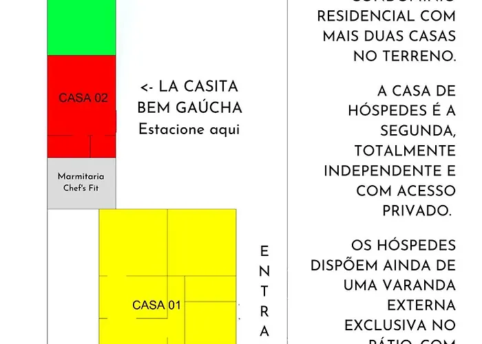 Casita Bem Gaucha - Ar, Garagem E Varanda Guest house